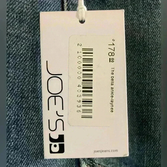 NWT Joe's Bella Frayed-Hem Skinny Jeans in Laynee Size 28 - Picture 7 of 11